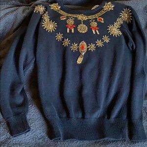 Blinged out Vintage Sweater